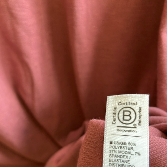 Athleta Stratus II Tee Purple Pink Fitted Short Sleeve T-Shirt - Picture 7 of 10